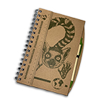 NOTEBOOK RECYCLED A5 LEMUR